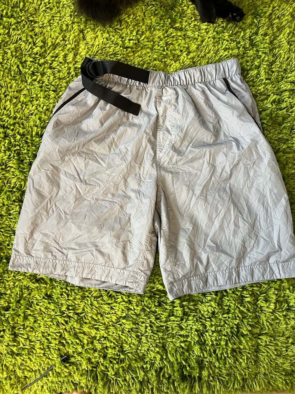 Nike Sportswear Tech Pack 9" Woven Crinkle Nylon Shorts - Size Large